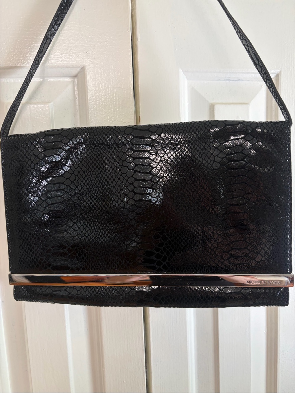 Michael Kors Snakeskin Effect Crossbody Bag
